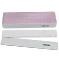 Professional Grade UV Gel Polish Remover Nail Files - 100/180 Grit Manicure Sanding Files for Healthy Nails - Square Straight Lime a Ongle - 10 Pack