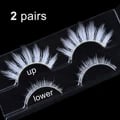 Snow White 3D Cosplay Eyelashes - Lightweight Synthetic Fiber Lashes for Halloween, Manga, and Special Makeup Looks - Clear Band for Seamless Blend - Easy to Apply and Trim - Durable and Long-Lasting - Versatile for Subtle to Bold Styles - Reusable and Comfortable Eye Lashes