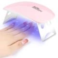 Professional 6W UV LED Nail Lamp with Portable and Foldable Design for Quick Drying Gel Nails - Easy-to-Use, Safe and Reliable Manicure Tool for Salon-Quality Results at Home or Spa - Compact and Ergonomic with Advanced Technology for Long-Lasting and Durable Manicures