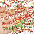 Christmas 3D Cartoon Nail Charms Set - Premium Resin Material, Festive Snowman, Santa Claus, Gift Box Designs - Easy DIY Nail Art Decoration for Acrylic, Gel, Natural Nails - Durable, Vivid Colors, Perfect Holiday Gift for Nail Art Enthusiasts