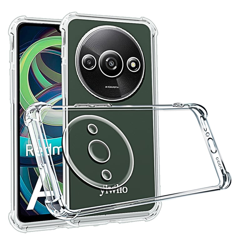 Shockproof Transparent Clear TPU Phone Case for Xiaomi Redmi A3 A2 A1 - Durable Back Cover with Precise Fit and Easy Installation - Protects Against Drops, Bumps, Scratches - Showcase Original Design While Ensuring Safety and Style