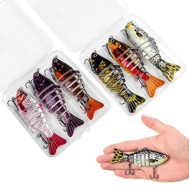 10cm/15g Realistic 7 Segment Swimbait Crankbait Fishing Wobbler Lure with Slow Sinking Action - Durable Isca Artificial Lure for Casting, Trolling, Jigging, Bottom Fishing - Effective Fish Catcher for Predatory Species - Versatile and High-Quality Fishing Tackle