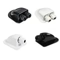 Double Wire Entry Gland Box for Solar Panels, Motorhomes, RVs, Yachts, Cars - Durable Weather-Resistant Material, Double Hole Design, Easy Installation, Versatile Application - White, Modern Design, Protect Cables from Elements, Organize Wires, Enhance Aesthetics - DIY and Professional Use