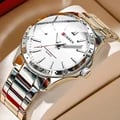 CURREN Men Fashion Ultra Thin Watch with Stainless Steel Band - Sleek Design, Precise Quartz Movement, Water Resistant - Perfect Business or Casual Accessory - Great Gift Idea for Men - Modern and Minimalist Style - Stylish and Functional Timepiece