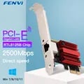 FENVI 2.5G PCI-E Network Card with RTL8125B Chip for High-Speed Connectivity, Plug-and-Play Installation, Stable Wired Connection, Enhanced Compatibility, and Quality Construction - Ideal for Seamless Data Transfers, Lag-Free Gaming, and Smooth Streaming Experiences on Windows Systems