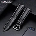 Premium Calfskin Leather Watchband with Stainless Steel Buckle - Soft, Durable, and Stylish - Available in 18mm, 20mm, 22mm, and 24mm Sizes - Easy to Install and Long-Lasting - Suitable for Casual and Formal Wear - Compatible with Various Watch Models
