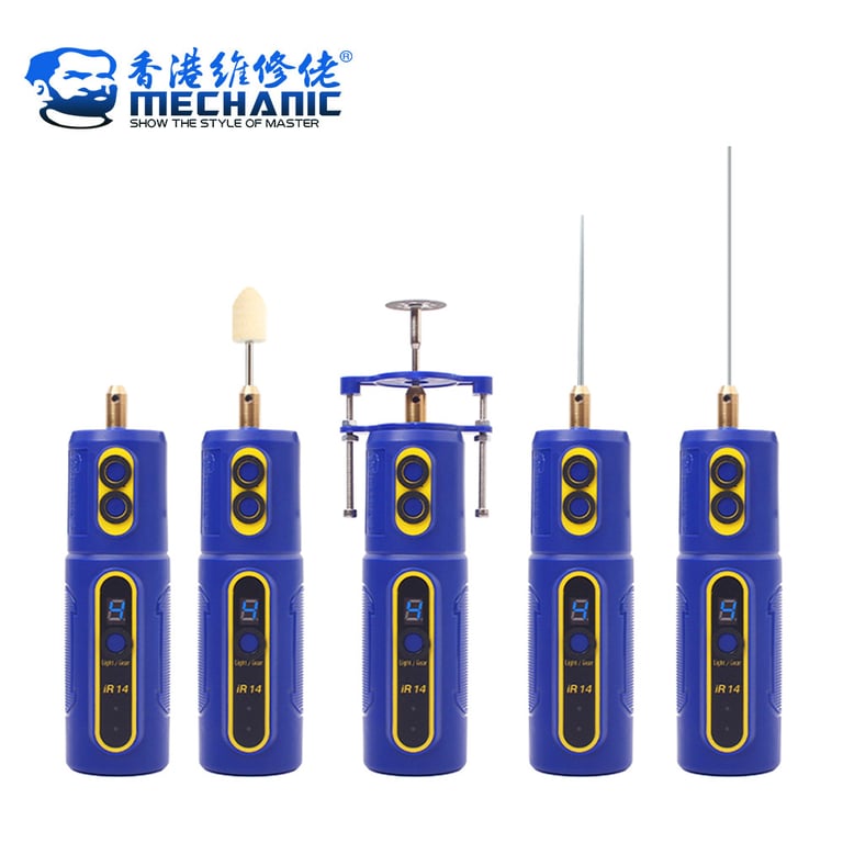 MECHANIC IR14/IR13/IR10 PRO Electric OCA Glue Remover Tool with Green Dust Display Lamp and LED Display - Professional Grade Screen Remover Glue for Smartphones, Tablets, Laptops - Efficient Glue Removal for Repair Shops, Labs, and Tech Enthusiasts
