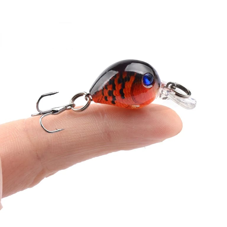 High-Quality Fishing Carp Wobbler CrankBait Lure with BKK Single Hook - Realistic Rock Luya Laser Fake Design for Freshwater and Saltwater Fishing - Versatile 3.3CM/2G Little Fat Man Floating Water Lure - Effective Casting and Retrieval Techniques for Enhanced Fishing Experience