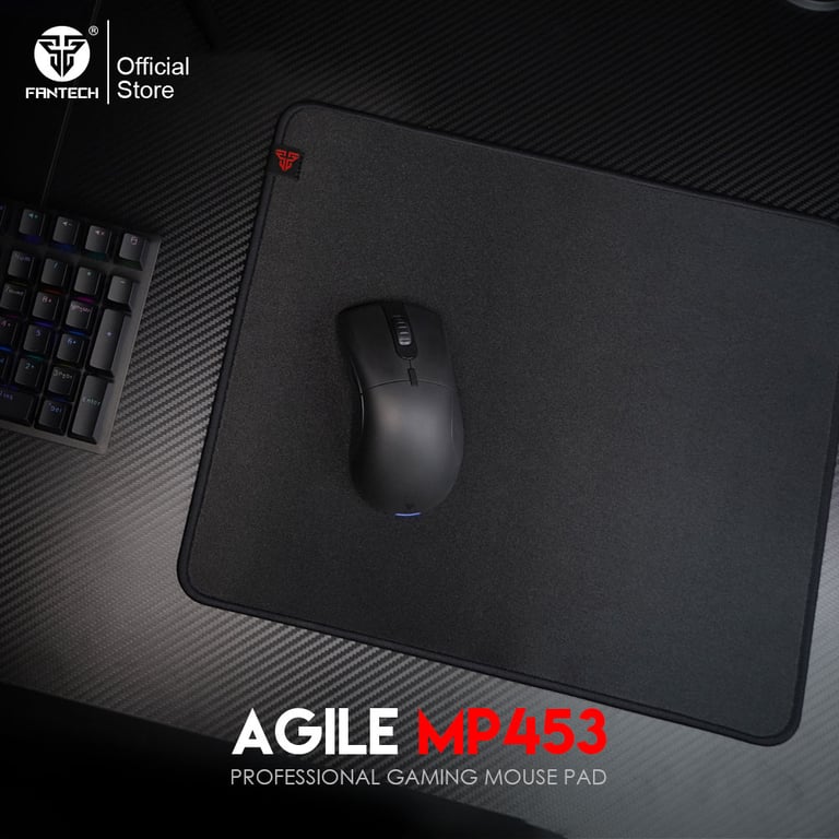 FANTECH AGILE MP453 Game Mouse Pad - Large Water-Resistant SpeedSilk Surface, Enhanced Durability, Non-Slip Rubber Base, Ergonomic Design - 450mm x 350mm for Optimal Gaming Experience