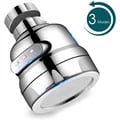 360 Degree Swivel Kitchen Faucet Aerator with Adjustable Dual Mode Sprayer, Water Saving Nozzle, Filter Diffuser, and Bath Faucet Connector - Flexible and Eco-Friendly Kitchen and Bathroom Sink Attachment