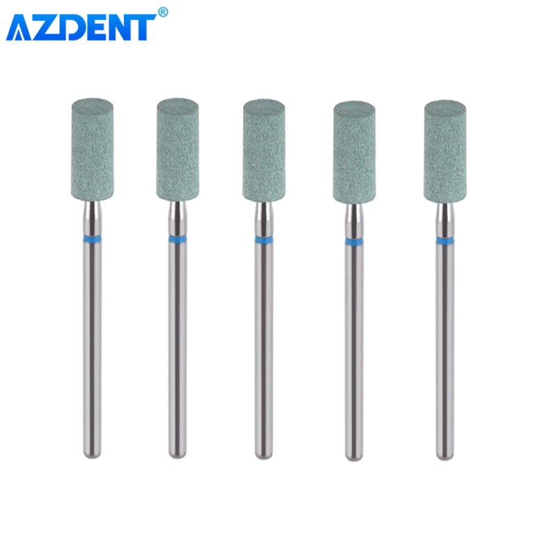 AZDENT 5PCS Dental Lab Ceramic Diamond Grinder Polisher for Precision Zirconia and Porcelain Grinding and Polishing - High-Quality Ceramic Construction, Optimal Performance, Easy to Use, Versatile Application for Professional Dental Labs and Technicians