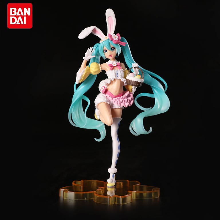 23CM Hatsune Miku Anime Figure with Rabbit Ears - High-Quality PVC Collectible, Adorable Design, Perfect Christmas Gift - Limited Edition Action Figural for Anime Enthusiasts and Collectors