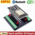 ESP32 Development Board with Dual-Core Processor and Ultra-Low Power Consumption, WiFi + Bluetooth Module, 30-Pin Layout for IoT Projects - NodeMCU-32S Compatible for Easy Programming and Development