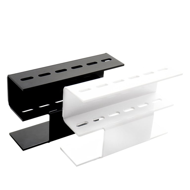 Acrylic Eyelash Tweezers Storage Holder Stand with 6 Holes - Durable Clear Makeup Tool Organizer for Vanity, Space-Saving Design, Versatile for Brow Tweezers, Nail Art Tools, Easy to Clean - Convenient and Modern Beauty Accessory