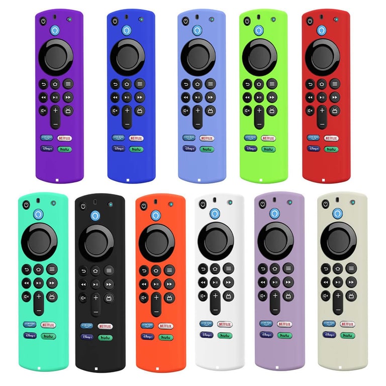 Fire Stick 4K MAX and 3rd Gen Fire TV Remote Protective Silicone Cover with Glow in The Dark Feature, Anti-drop Design, and Dustproof Construction - Easy to Install, Snug Fit, Full Protection Against Drops, Dust, and Scratches, Secure Grip, Prevents Accidental Slips, Keeps Remote Clean and Free from Debris