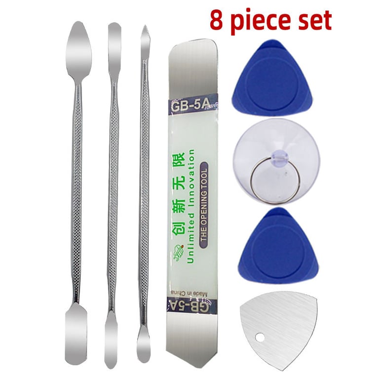 8pcs Pry Bar Set for Efficient Disassembly of Electronics - Bimetallic Head, Ergonomic Handle, Durable Construction, Multi-purpose Design - Compact and Portable Tool for Professionals and DIY Enthusiasts