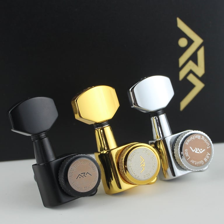 ARM 1 Set Guitar Locking Tuners - High-Quality Construction for Enhanced Tuning Stability and Precision Engineering - Secure Locking Mechanism for Stable Tuning - Easy Installation with Sleek Black Finish - Upgrade Your Electric Guitar with Durable and Reliable Tuning Pegs