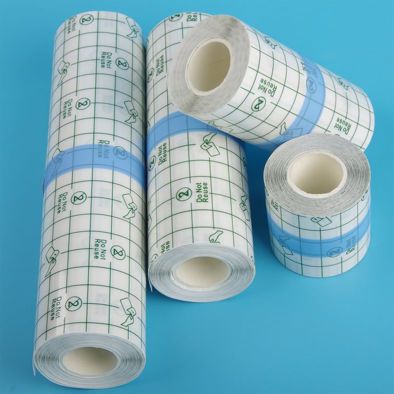 Waterproof PU Film Tattoo Aftercare Bandage Tape for Skin Healing and Medicinal Wound Dressing - Long-lasting Protection with Gentle Adhesive, 5-meter Length for Multiple Tattoos or Wounds - Promotes Faster Healing, Reduces Scarring, and Supports Healthy Skin Regeneration