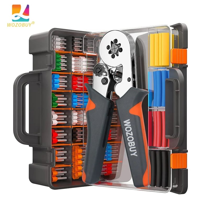 Precision Crimping Ferrule Sleeves Terminal Crimping Tools Mini Electrical Pliers HSC8 6-4/6-6 (0.25-10mm²/0.25-6mm²) - Durable, Wide Wire Compatibility, Secure Connection, Ergonomic Design