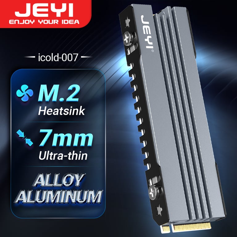Premium Aluminum M.2 NVMe SSD Heatsink Cooler Radiator for PC and PS5, Enhanced Cooling Performance, Easy Installation, Sleek Design, Universal Compatibility, Prevents Thermal Throttling, Maintains Optimal Performance, High Heat Conductivity, Durable Construction, Efficient Heat Dissipation, Ideal for Gaming Rigs and Workstations