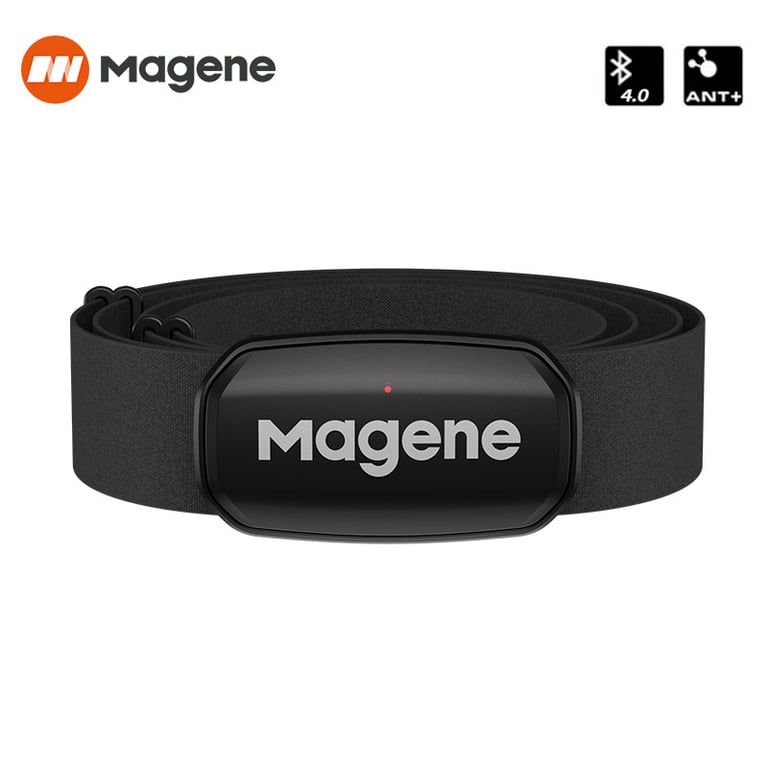 Magene H303 Heart Rate Sensor with Bluetooth and ANT+ Technology for Accurate Heart Rate Monitoring During Cycling, Running, and Sports - Dual Mode Compatibility with Computer, Bike Computer, Sports Watch, Smartphone - Reliable Performance for Training Optimization - User-Friendly Design for Comfortable Wear - Enhance Fitness Goals