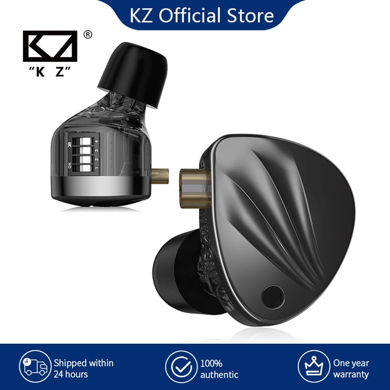 KZ Krila 1DD+1BA Hybrid Driver System Earphones with Tunable Design, Noise Cancelling Technology, Comfortable Fit, and Professional Monitoring Capabilities - Rich Sound with Deep Bass, Clear Mids, and Crisp Highs - Ideal for Musicians, Audiophiles, and Critical Listening Enthusiasts