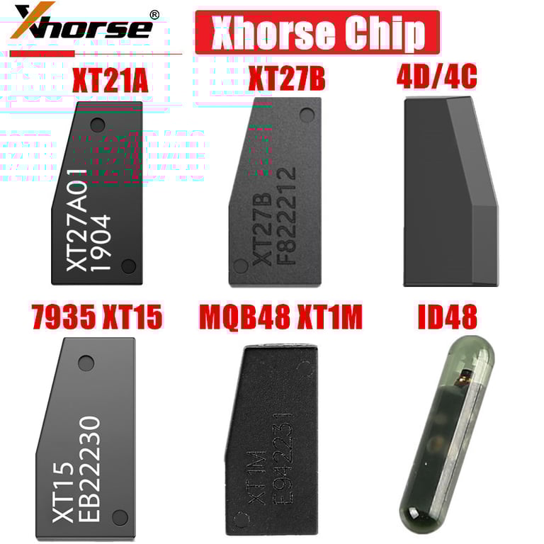 10PCS Xhorse VVDI Chip Super Chip XT27B XT27A - Versatile Transponder Key Programming Kit with Enhanced Security Features, High-Quality Construction, Easy Programming, Compatible with 4D/4C, 7935, XT15, MQB48, XT1M, ID48 - Cost-Effective Solution for Key Duplication and Cloning