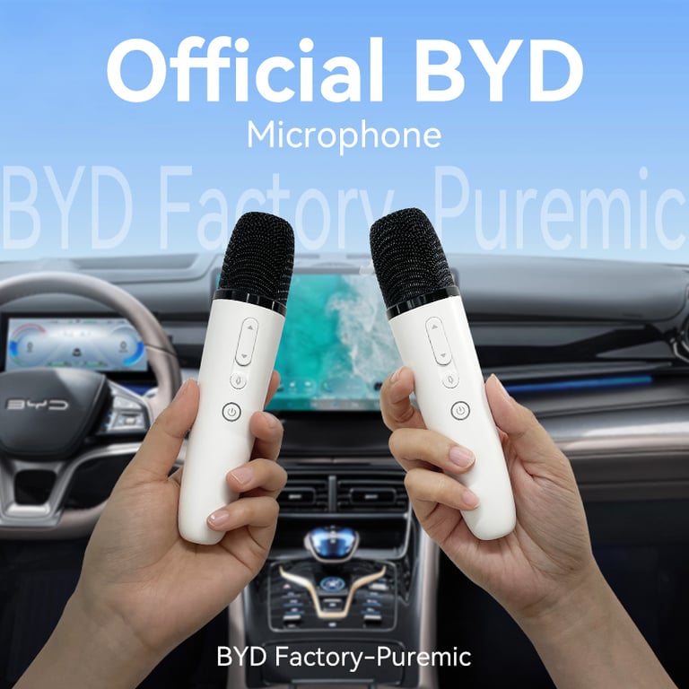 BYD & DENZA Official Factory Car Microphone with Receiver - High-Quality Audio Performance for Karaoke and Calls, Compatible with BYD and Denza Models, Original Factory Sale, Easy Installation, Durable Construction for Long-Lasting Reliability