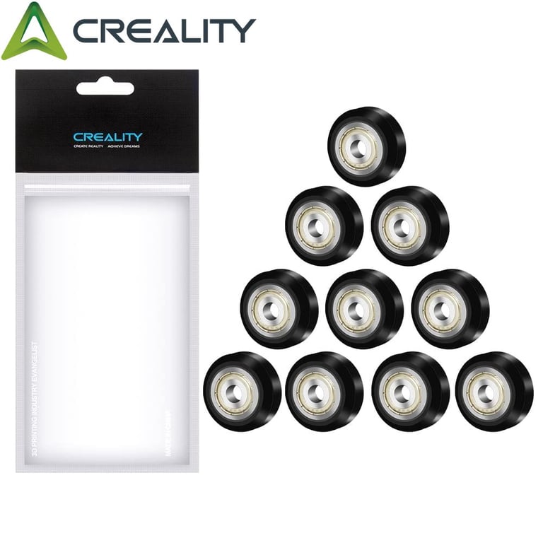 Creality 3D Printer Upgrade Kit - Precision Engineered POM Wheel, Durable Plastic Pulley, Premium 625zz Linear Bearing - Compatible with Ender 3, Ender 5, CR 10 Series - Enhanced Printing Performance and Long-Lasting Durability