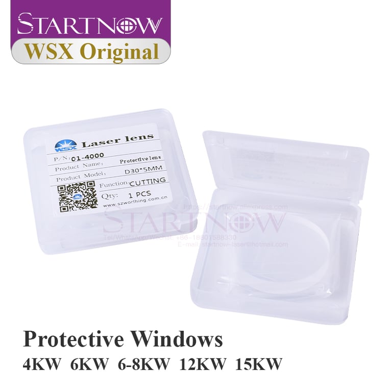 Startnow Original Protection Lens 30x5 for 4KW 1064nm Laser Cutting - Enhanced Safety Features, Premium Quality Materials, Easy Installation & Maintenance - Compatible with WSX Fiber Cutting Head KC13/15