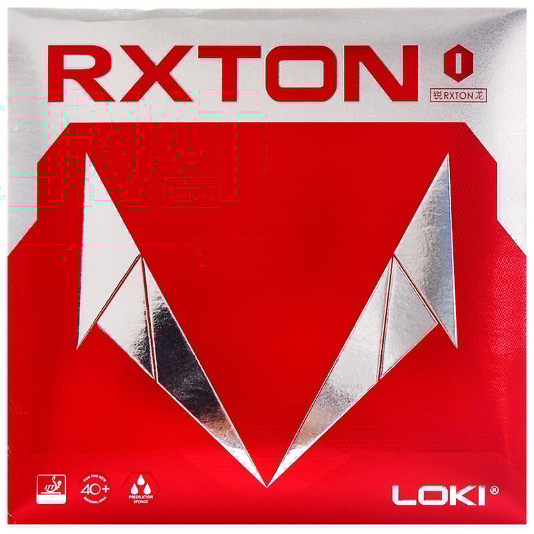 LOKI RXTON-1 Table Tennis Rubber - Premium Allround Performance with Enhanced Spin Capability and Professional-Grade Quality for Competitive Players. Durable, High-Quality Rubber with Optimal Sponge Thickness for Speed and Control, Approved by ITTF