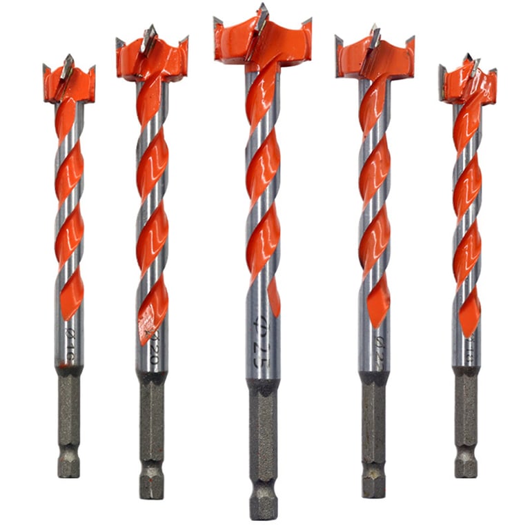 High-Quality Alloy Extended Length Woodworking Hole Opener Drill Bit with Hexagonal Handle for Secure Grip and Efficient Threaded Design - Durable Precision Drilling Tool for Professionals and DIY Enthusiasts