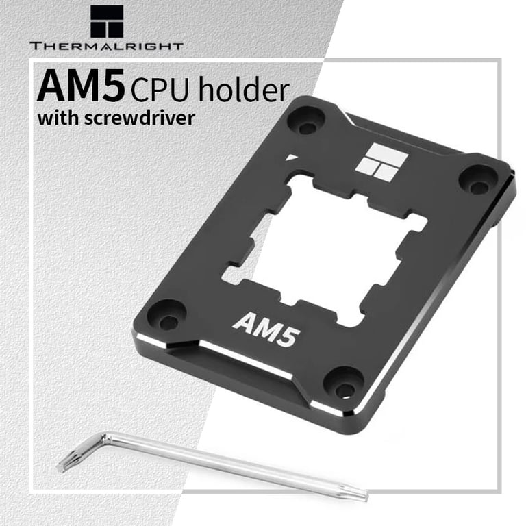 Thermalright AMD AM5 Secure Frame BCF CPU Bending Correction Fixed Buckle - CNC Aluminum Alloy, Easy Installation, Bending Correction, Anti-Off Protector, Compatible with AMD AM5 Processors, Durable and Reliable, Screwdriver Included, User-Friendly Design, Protects CPU from Damage
