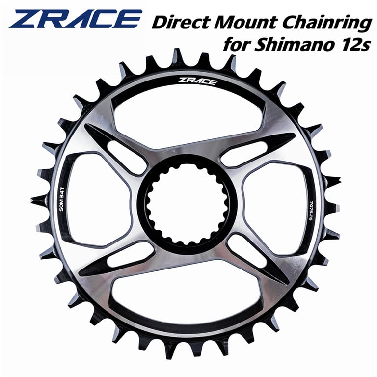 ZRACE 12s Chainrings for SHIMANO Direct Mount Crank - High-Quality 7075AL Aluminum Construction, Optimal Tooth Sizes 32T-38T, Precision Engineered for Smooth Shifting, Enhanced Performance and Power Transfer, Compatible with FC-M9100, FC-M8100, FC-M7100, SM-CRM95, SM-CRM85, SM-CRM75
