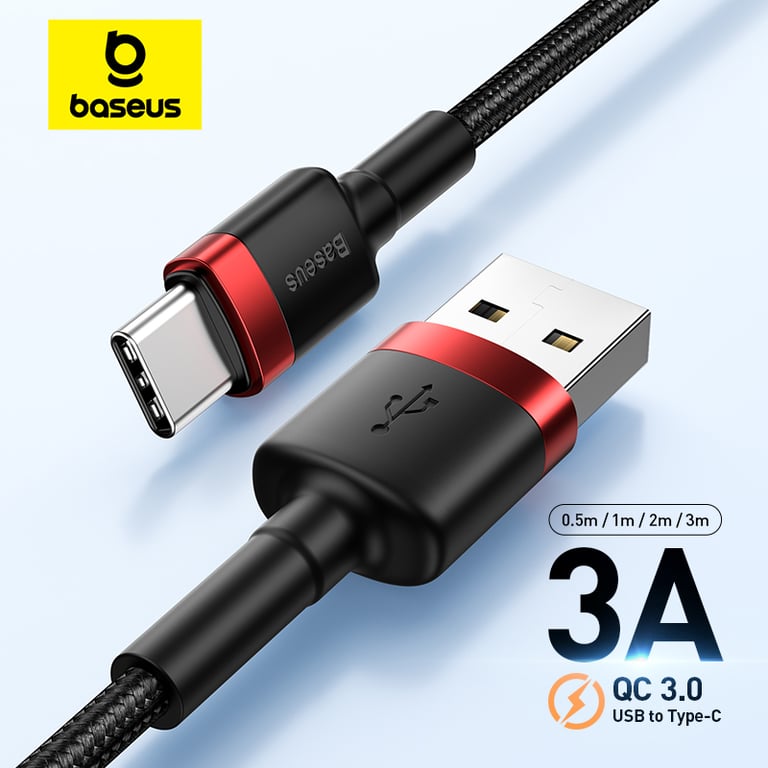 Baseus USB C Cable for Samsung S20, S10, Xiaomi - High-Speed Charging & Data Transfer, Durable & Safe, Xft Length, Universal Compatibility