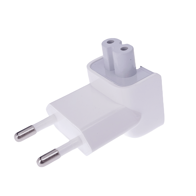 EU AC Power Wall Plug Duck Head for Apple MacBook Pro and Air Adapters - High-Quality, Durable Design for Safe and Stylish Charging - Compact and Lightweight Travel Companion with Built-In Safety Features - Ensure a Perfect Fit and Secure Connection for Hassle-Free Charging Experience