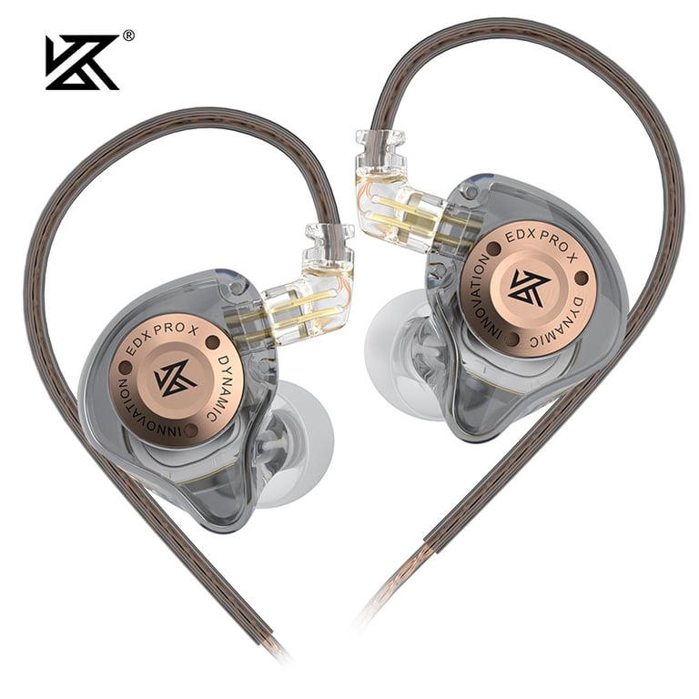 KZ EDX PRO X Earphone with Dynamic Drive Technology for Enhanced Sound Quality, Sport Ear Hook for Comfortable Fit, Noise-Canceling Capabilities, Wide Compatibility with Smartphones and Tablets, Durable Construction for On-the-Go Use, Multiple Models Available (ZSN, ZST, ZS10 pro x, C12, CRA)