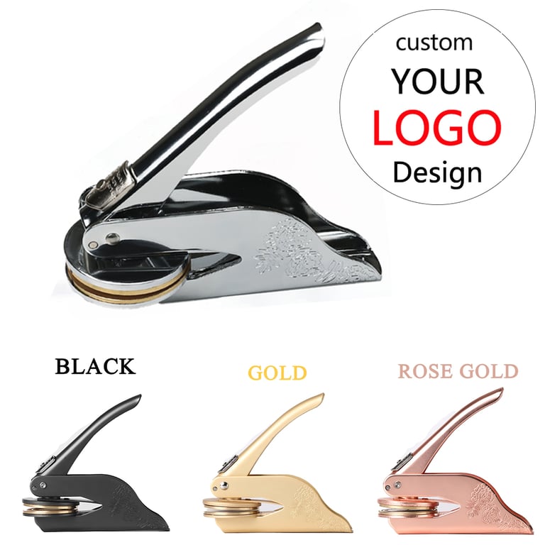 Durable Customized Embosser Stamp for Wedding Libraries and DIY Projects - Professional Precision Embossing - Personalized Seals and Invitations - Easy to Use and Carry - Unique Gifts and Special Occasions