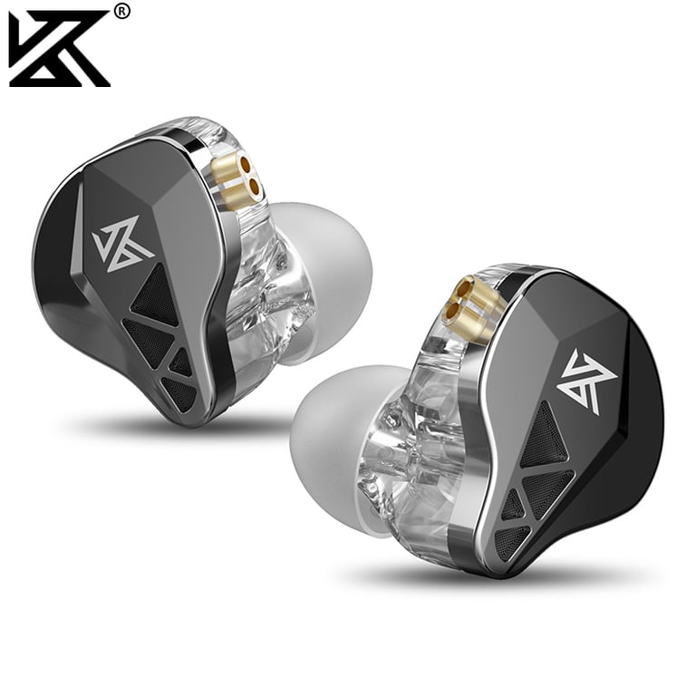 KZ EDXS IEM Earphones with Dynamic Driver Technology, Noise Cancelling Design, and Detachable Cable - High-Resolution Audio for Sports and Active Lifestyles