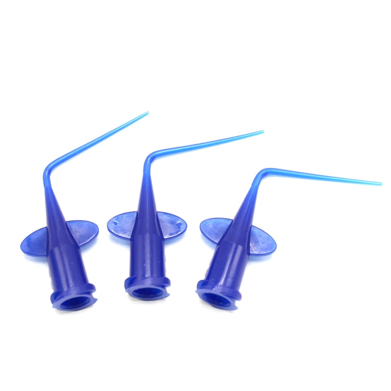Disposable Precision Irrigation Syringe Tips - 0.25mm Butterfly Needle Design for Root Canal Procedures - Pack of 50 Blue Syringe Tips - Hygienic and Easy to Use - Durable Materials for Endodontic Use - Cross-Contamination Prevention and Sterile Environment Promotion
