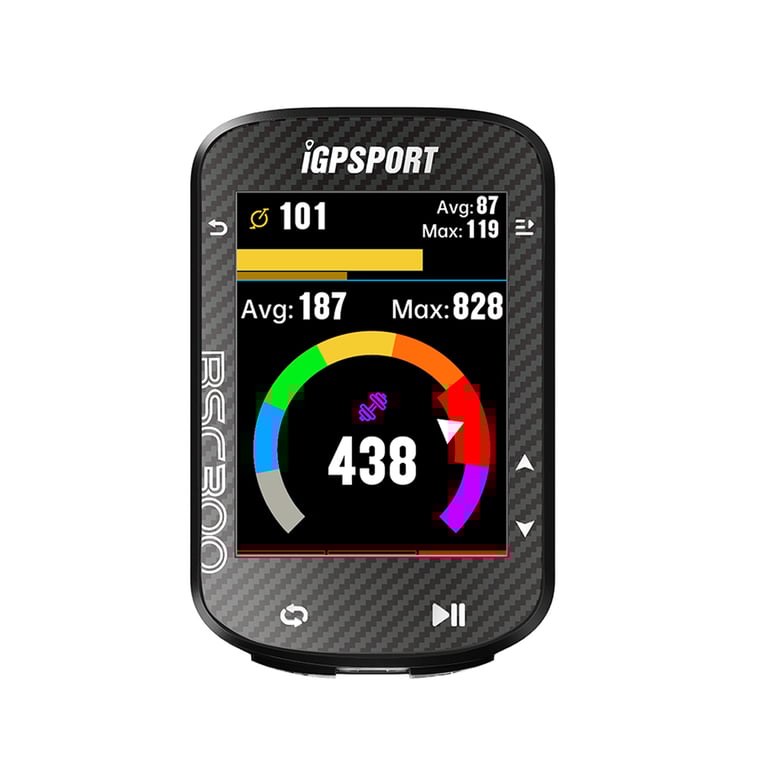 iGPSPORT BSC300 GPS Bike Computer with Advanced GPS Technology, Color Screen Display, Map Navigation Support, and Indoor Training Compatibility - Enhanced Cycling Accessory with Heart Rate Monitoring and Cadence Measurement for Cyclists of All Levels