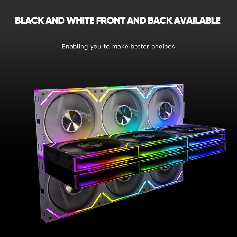 Jungle Leopard Interstellar V2RS 120mm ARGB Modular Wireless Splicing Infinite Mirror Ventilador Fans with Enhanced Cooling Performance, Customizable ARGB Lighting, Modular Design, and Quiet Operation for PC Gaming - RGB Cooling Fans for Ultimate Performance and Style