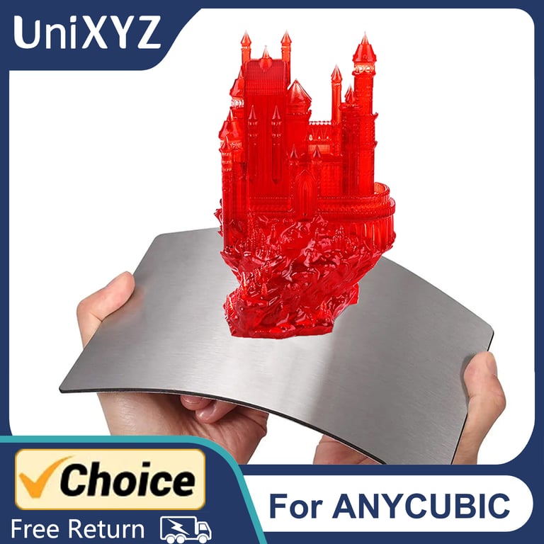 Anycubic Photon Mono 4 Ultra SE 4K X 6K 6KS X2 M3 Plus Max M5 M5S M7 Pro Max SLA Resin Printer Precision Build Plate - Durable Easy Installation Optimal Printing Surface - Full-Size High-Quality Material Compatible with Various Anycubic Photon Models