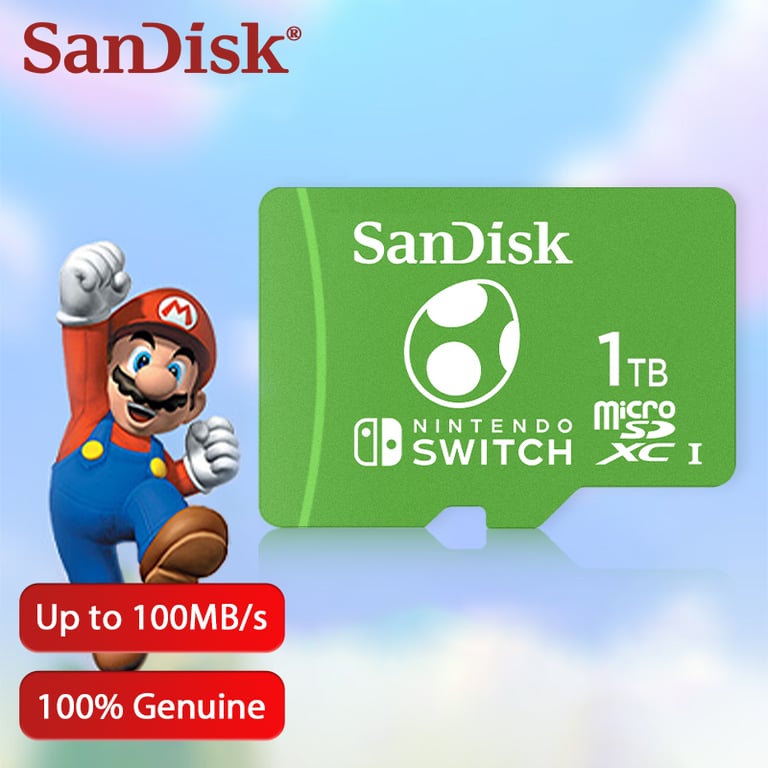 SanDisk 64GB Micro SD Memory Card for Nintendo Switch - High Capacity Storage, Fast Transfer Speeds, Optimized for Gaming, Reliable and Durable, Expand Your Gaming Library up to 512GB
