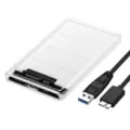 High-Speed USB 3.0 to SATA III 2.5-inch HDD SSD External Enclosure Case for Quick Data Transfer, Durable Build, Easy Installation, Portable Design