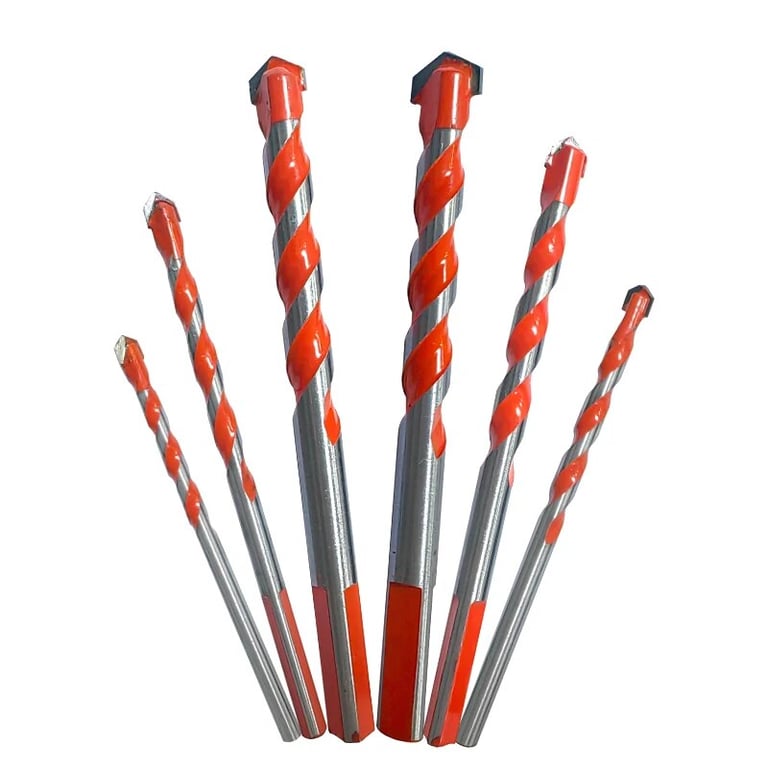 Diamond-Tipped Drill Bit Set for Ceramic Tiles & Hard Materials - 6 Pieces of 4/5/6/8/10/12mm Bits - Overlord Diamond Alloy Construction - Precise Perforation - User-Friendly Design - Portable Storage Case - Professional & DIY Projects - Renovation, Crafting, Construction