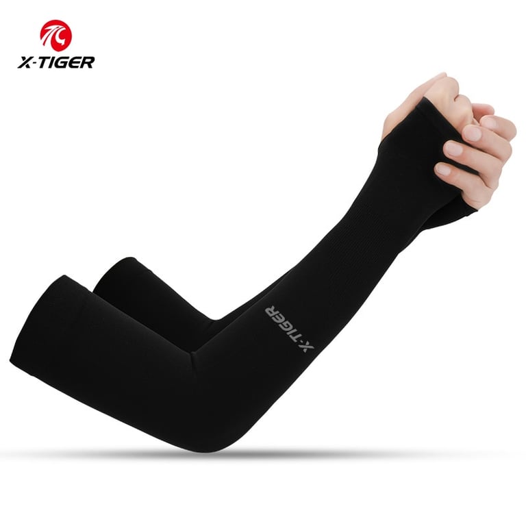 X-TIGER Cycling Arm Summer Ice Cloth Sleeves - Premium UPF 50+ Sun Protection for Men and Women - Breathable, Quick-Drying, and Moisture-Wicking Arm Sleeves for Cycling, Running, Volleyball - Lightweight Unisex Design with Mesh Panels for Maximum Comfort and Performance