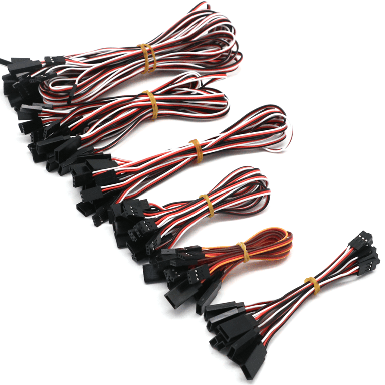 High-Quality RC Servo Extension Cords for Helicopter & Drone | Durable & Versatile 100mm-500mm Lengths | Compatible with JR Connectors | Easy Plug-and-Play Installation | Wide Application for Hobbyists & Enthusiasts
