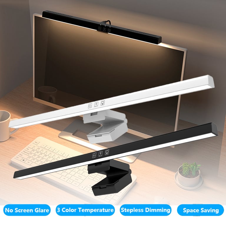 Adjustable Brightness 50cm Computer Monitor Light Bar with Stepless Dimming, Space-Saving Design, Eye-Friendly Lighting, Easy Installation, USB-Powered, Multi-Purpose Use - Modern Desk Lamp for Study, Reading, and Workspaces
