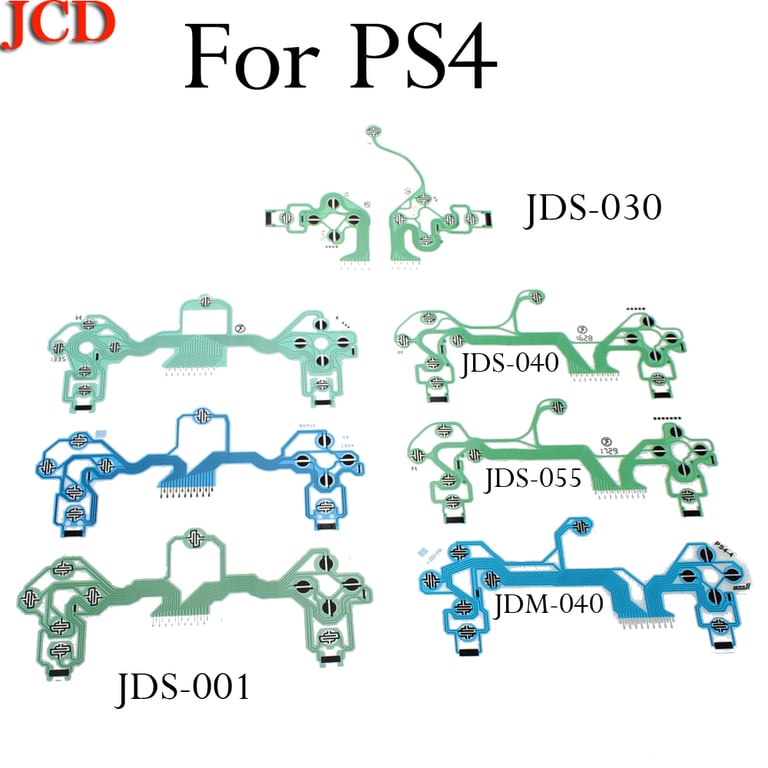 High-Quality Conductive Film Flex Cable for PS4 Controllers - Repair Part for JDM-010, JDM-011, JDM-030, JDM-040, JDS-055 Models - Easy Installation, Restores Functionality, Durable and Long-Lasting - Essential Component for Joystick Performance and Durability